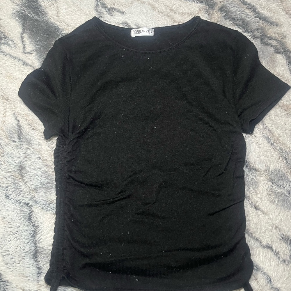 Popular 21 Black Short Sleeve Tee